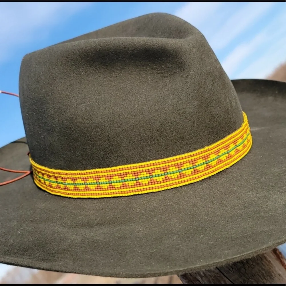 Tangle-Footed Beaded Hatband - Picture 1 of 1